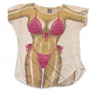 Pink Bikini Graphic T-Shirt